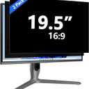 19.5 Inch Privacy Screen for Computer Monitor Eye Protection Anti Glare Blue Light Monitor Privacy Shield Screen 19.5 Inch 16:9 Aspect Ratio [2 Pack]