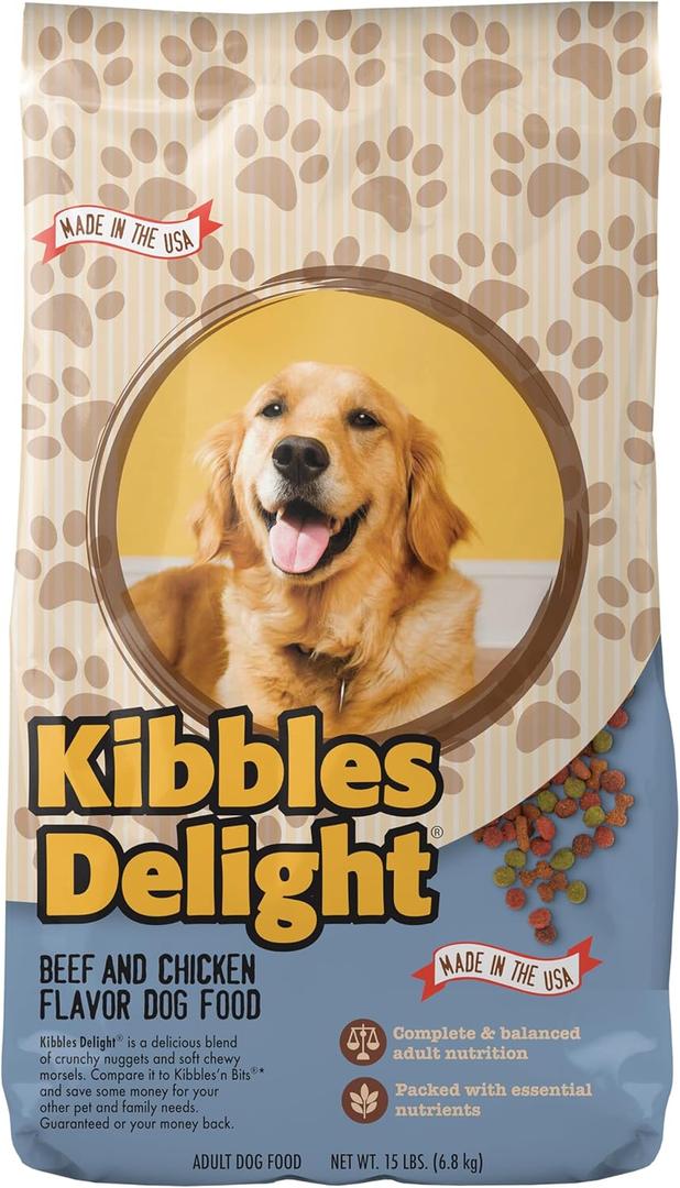 Beef & Chicken Flavor Dog Food, 15lb.