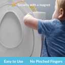 Mayfair NextStep2 Toilet Seat with Built-In Potty Training Seat, Slow-Close, Removable that will Never Loosen, Elongated, White