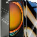 Cmiuubrer 2 Pack Privacy Tempered Glass for Samsung Galaxy XCover7 Pro 5G/Galaxy XCover7 Screen Protector, 9H Hardness Anti Scratch, Anti Spy Tempered Glass Film, Black Protector