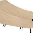 NEVERLAND Patio Chaise Lounge Cover - 420D Lounge Chair Covers Waterproof Outdoor with Air Vent and Adjuatable Buckles All Weather Protection - 84L x 32W x 30H inch Golden