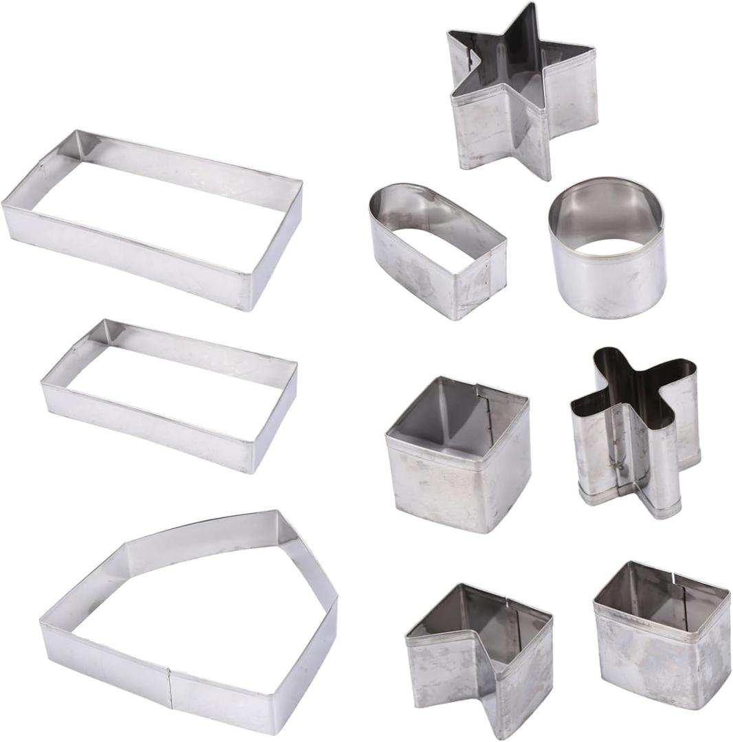 Cabilock 1set Christmas Cookie Cutters Festive Baking Molds for Cookies Gingerbread Pancakes and Fondant and Easy to Demold Baking Tools
