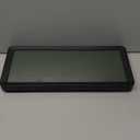 15 Inch Large Rechargeable Digital LCD Wall Clock with Backlight Glow in the Dark,Night Light Wall Clock with Week,Date & Temperature,DST,Alarm Display for Living Room, Bedroom, Gift for Elderly (Black)