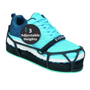 EVENup - Shoe Lift for Walking Boot I Adult Size Small I Shoe Balancer for Use with Fracture Boots or Leg Length Discrepancy I 3 Adjustable Heights for Gait Improvement I Shoe Leveler, Shoe Riser Small