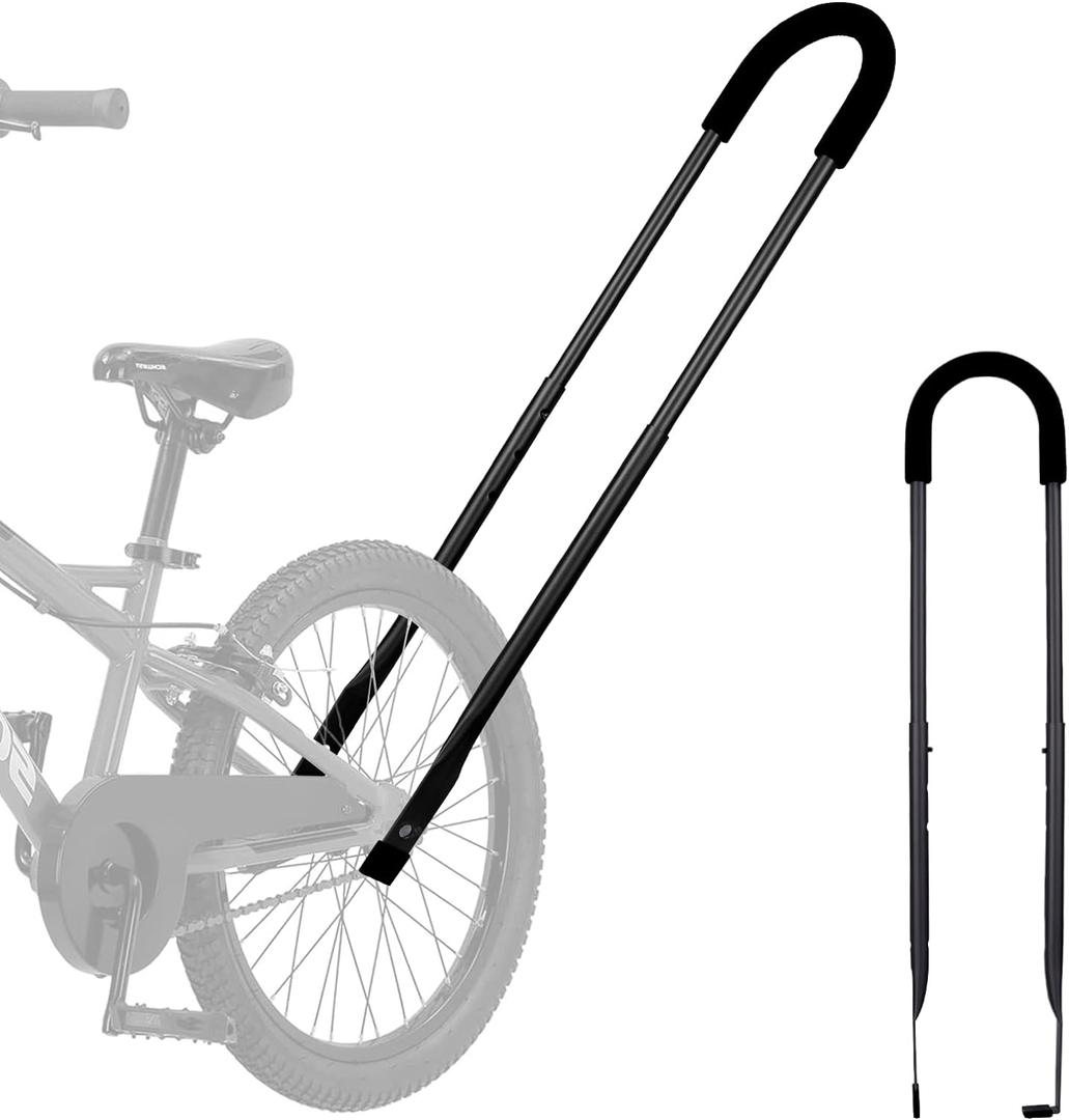 Children Cycling Bike Safety Trainer Handle Balance Push Bar (a-black)