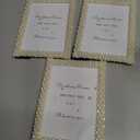 3 Pcs 5 x 7 Picture Frame with Pearls for Wedding Gifts, Wedding Frames for Horizontal and Vertical Decor Tabletop Display