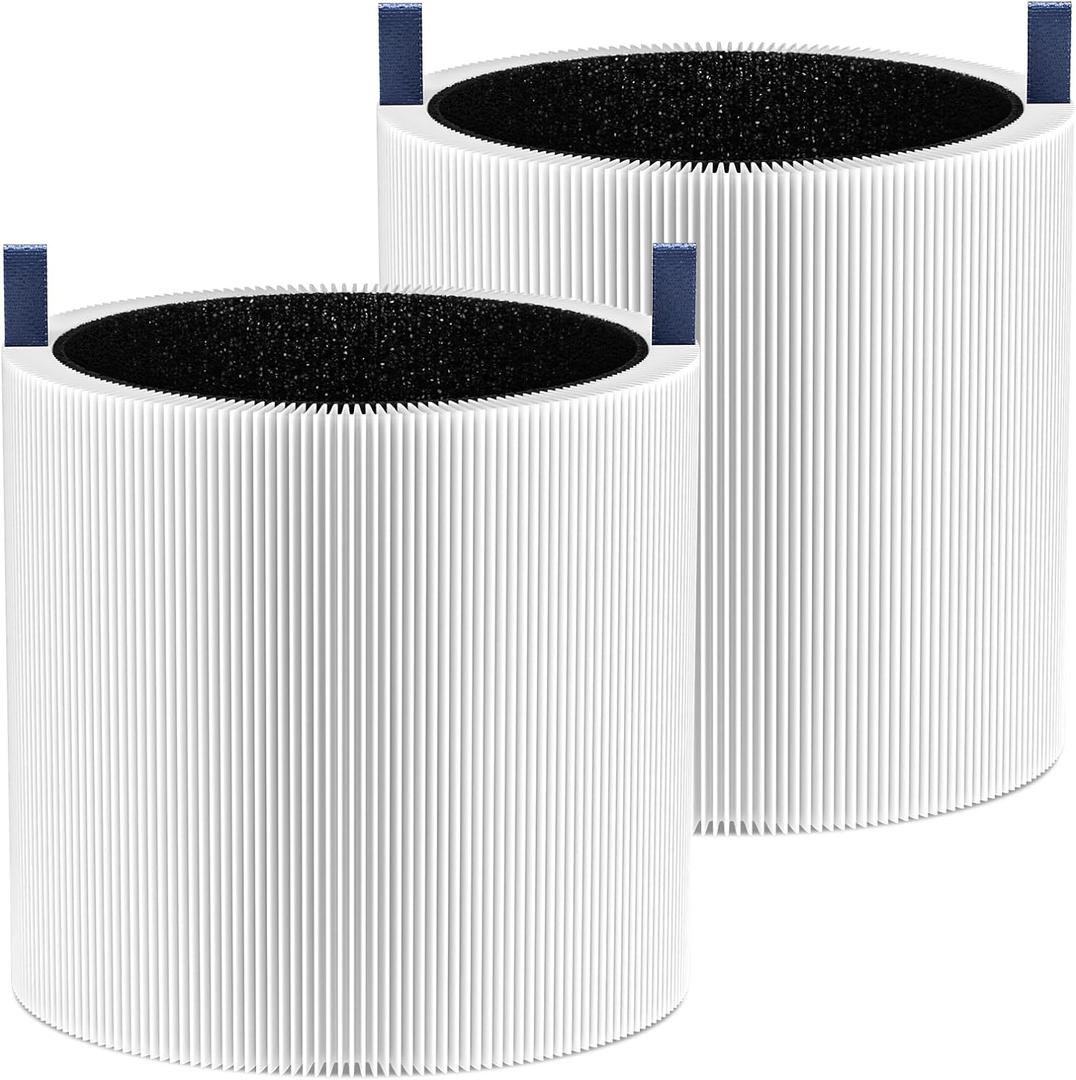 2 Pack Mini Max Replacement Filter Compatible with Blueair Blue Pure Mini Max Air Purifiers, HEPA & Activated Carbon Blue Pure FMINI Filter Fits for Blue Pure Mini Max