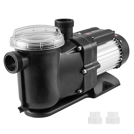 VEVOR Swimming Pool Pump 1.5HP 100GPM Max Flow Single Speed Pool Pump 220V 2850RPM 15m Max Head Filter Pump with Filter Basket for Above Ground Pools, Hot Tubs, Spas