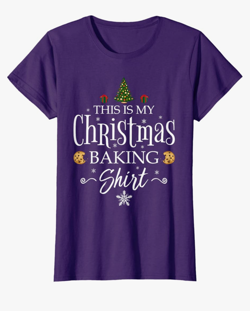 This Is My Christmas Baking Shirt Funny Baker Gift T-Shirt, Size L