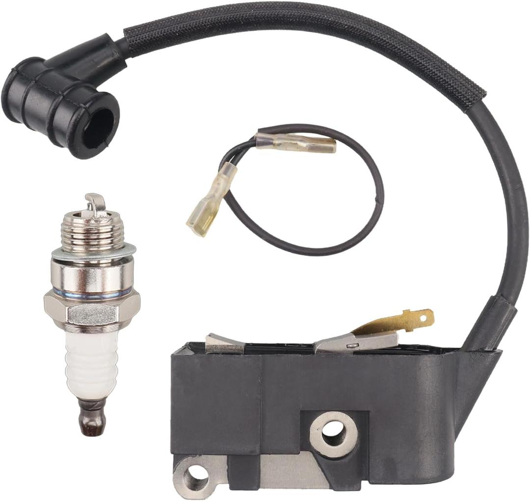 Ignition Coil with Spark Plug for 45cc 52cc 58cc 4500 5200 5800 Chainsaw