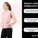 Women's Weighted Vest for Walking & Training Weighted Workout Vest with Removable Weights Pockets, Breathable Athleisure Design, medium