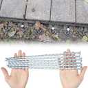 12-inch Artificial Turf Stakes Solid Galvanized Metal Spiral Landscape Edging Spikes for Outdoor, Heavy-Duty Rust Resistant Security Anchoring Spikes (16)