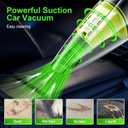 New Version Car Vacuum, Portable Car Vacuum Cleaner with Powerful Suction, DC 12V Power 16.4Ft Cord Wired Vacuum Cleaner, Essential Accessories for Men/Women