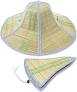 Foldable Straw Hat for Farmer Men Women Adult Fishing Sun Fan Cap Summer Cool Floppy Wide Brim Beach Hat Light Brown