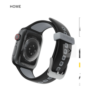 Otterbox Apple Watch Band 42/44/45mm All Day Comfort - Pavement (Black / Grey) (New)