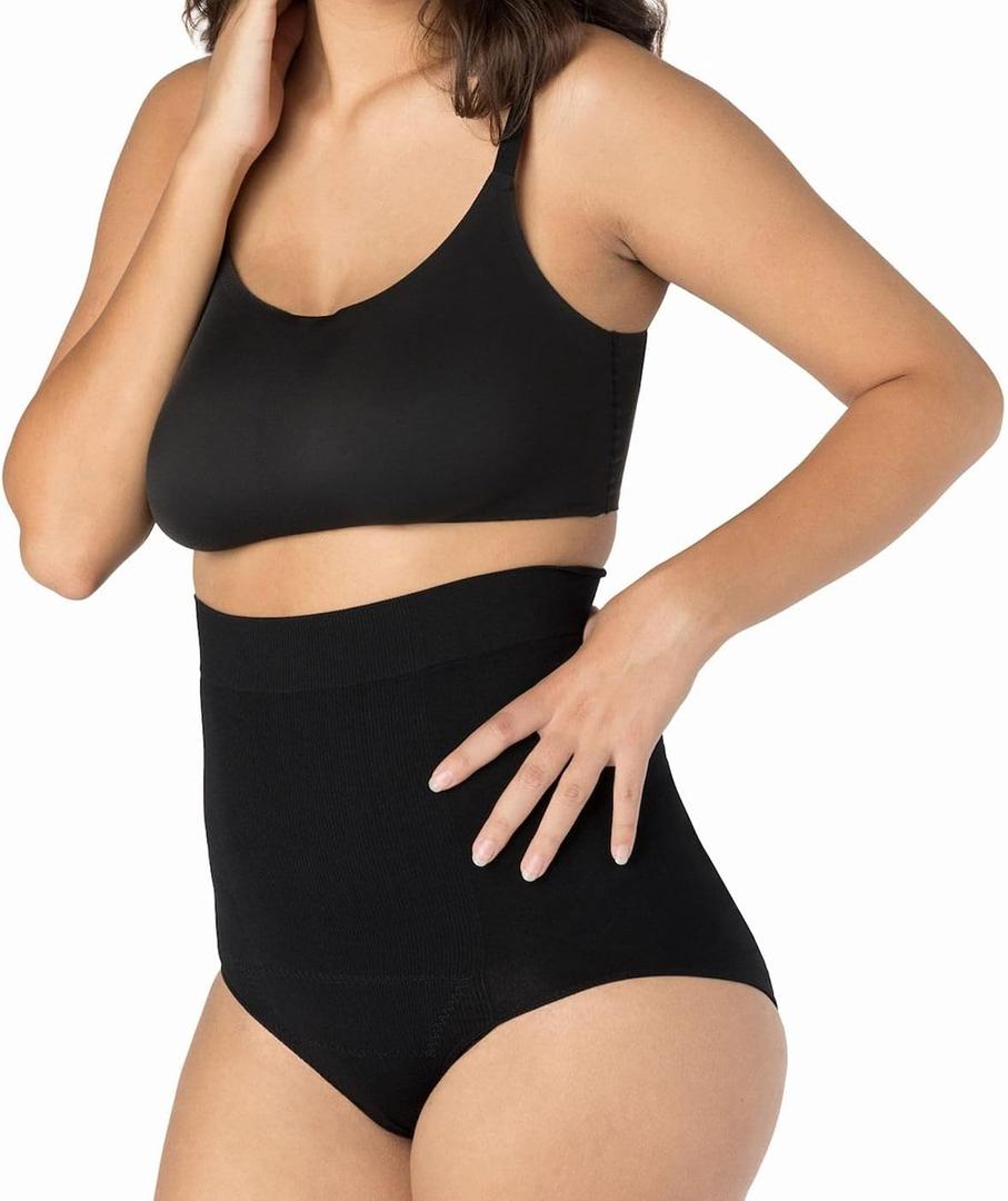 UpSpring C-Section Tummy Control Panties High Waist Postpartum Underwear for Womens, Nude/Black, L/XL