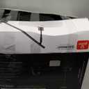 GLOBE Electric 67525 Avellino 66" Floor Lamp, Matte Black, White Linen Shade, Stepless Rotary Dimmer Switch on Socket