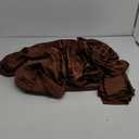 Vonty Satin Sheets Full Silky Soft Satin Bed Sheets Brown Sheet Set, 1 Deep Pocket Fitted Sheet + 1 Flat Sheet + 2 Pillowcases