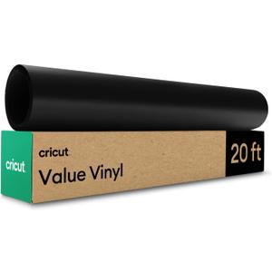 Cricut Value Permanent Vinyl, Matte Black (12in x 20ft Roll)