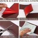 Flexible Baseboard Molding Trim 4" x 20 ft, Self-Adhesive Vinyl Wall Base Cove Base, Peel and Stick Rubber Wall Base Molding Trim - Coffee