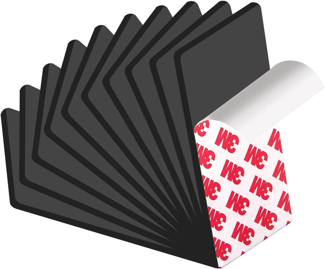 Magnetic Tape with 3M Strong Adhesive Backing,2x4" 10PCS,Flexible Self Adhesive Magnets, Flat Sticky Magnet Tape Strips,Available for Craft,DIY Projects,Kitchen,Whiteboard etc