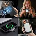for iPhone 17 Pro Max Case Compatible with Magsafe, Strong Magnetic PU Leather Slim Protective Cover Phone Cases for iPhone 17 Pro Max 6.9" Black