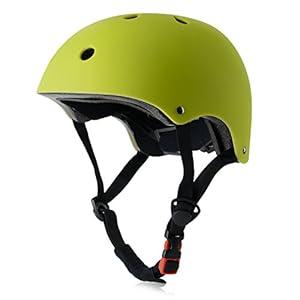 Kids Bike Helmet, Adjustable and Multi-Sport, from Toddler to Youth, 3 Sizes (Small: 18.9" - 21.3", Green)