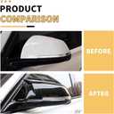 MAXDOM Mirror Caps Gloss Black Compatible with 1-Series F20 2-Series F22 F23 3-Series F30 F31 F34 4-Series F32 F33 F36 X1 E84 M2 F87 Models Rearview Side Cover Direct Replacement