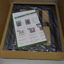 PETLESO Large Dog Door for Screen Door - 11.2"x14.4" Magnetic Flap Pet Door with Lockable Insert, Ideal for Medium to Large Dogs, Sliding Door Compatible, Black