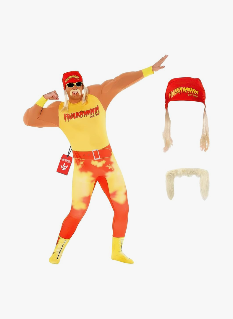 Morph Hulk Hogan Costume, Hulk Hogan Costume Adult, WWE Hulk Hogan Costume Size M
