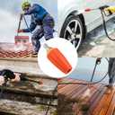 Turbo Nozzle Pressure Washer 4000 PSI Max Rotating Orange Pressure Washer Nozzle with 1/4" Quick Connect Pressure Washer Tips Power Washer Nozzle for Cleaning Brick, Concrete, and Vinyl Surfaces