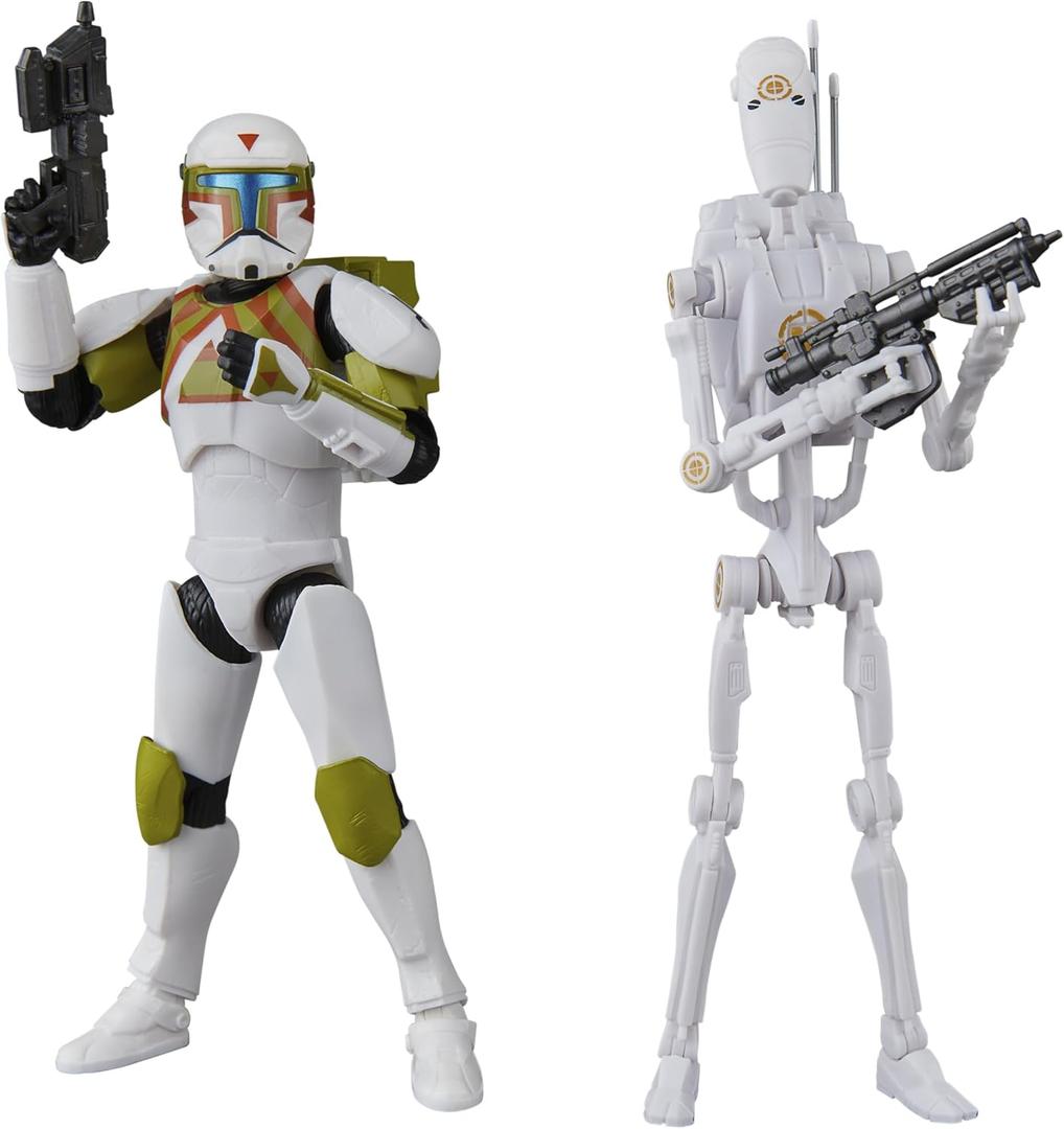STAR WARS The Black Series Clone Commando (Urban Fighter) & B1 Battle Droid (Training), Battlefront II 6 Inch Action Figures