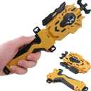 String Launcher and Grip, Battling Burst Launcher, Left/Right Spin Compatible with Burst Gyros, Two Launch Modes(Golden)