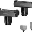 SMALLRIG Quick Release Mount (2pcs) for DJI Osmo 360/ Action 5 Pro / 4/3, Adapter Support with Incorporates 2-Prong Mount for Magic Arm, Selfie Stick, Crab-Shaped Clamp 