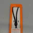 TORRAS Phone Lanyard Crossbody with 2 Phone Tabs, Adjustable Anti Theft Phone Strap for All Phones, Premium Metal Buckles, SkinFriendly, Universal Cell Phone Neck lanyard for Travel Essentials, Black