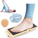 Ankle Strengthener Foot Fitness Kit for Ankle Sprains,Physical Therapy.Includes Balance Board,Resistance Band,Fascia Ball(with User Guide)