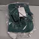 Womens Puff Short Sleeve Tops Summer V Neck Ruffle Collar T Shirt Business Casual Blouse Loose Casual Tshirts (Green, L)