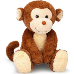 IKASA Monkey Stuffed Animals Plush Toys,12.5" Cute Plushie Soft Cuddly Plushy Fluffy Toy, Gifts for Family Kids Children Girls Boys