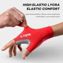 Half Finger Cycling Gloves - Breathable, Gel Padded & Shock-Absorbing Mountain/Dirt Bike Gloves for Men & Women (red)