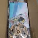 ASGYISA 6-Lights Semi Flush Mount Ceiling Light Fixture Vintage Modern Bronze Matte Sputnik Chandelier Farmhouse Ceiling Lamp for Kitchen Bedroom Dining Room Living Room Entryway.