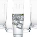 SCHOTT ZWIESEL Basic Bar Tumblers 13 Ounce (Set of 6), Medium-Sized Longdrink Glasses, Dishwasher-Safe Tritan Crystal Glasses, Made in Germany