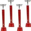 4 PCS Basement Floor Jack,House Jacks for Leveling,18.5-34.6" Adjustable Height Range,Load Capacity Up to 4400 lb(Each),Telescoping Jack for Temporary Support