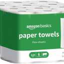 Amazon Basics 2-Ply Flex-Sheets Paper Towels, 12 Basics Rolls = 32 Regular Rolls, Everyday Value with 150 Sheets per Roll