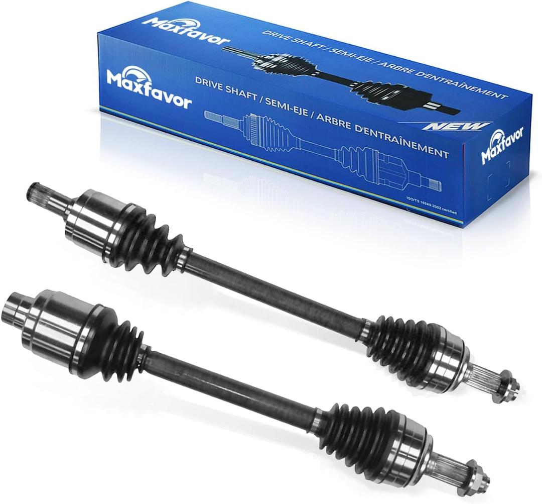 Maxfavor CV Axle Front FWD Fit for 2007 2008 2009 2010 2011 2012 2013 Mazda 3 CV Axle, Automatic Trans 2.0L 2.3L 2.5L, S GT GS GX i Sedan Hatchback CV Joint Axle Shaft Assembly Driver Passenger Side
