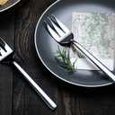 Serving Platters Forks Stainless Steel Buffet 9 inch Utensils Cake Butter Pastry Servers (4 pcs serving forks)