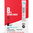 MadeTo B12 Natural Energy Packets, Fruit Punch, Count of 30, BB: 07/25/2022