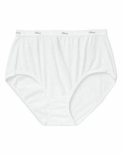 909V2 Hanes PP40AD Cool Comfort Women's Cotton Brief Panties 6-Pack  Assorted XL