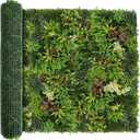 TTTM Artificial Greenery Hedge Panel Wall Decor: 72"X144" (72 SQFT)