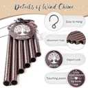 Thank You Gifts for Women Men, 25" Wind Chimes Appreciation Gifts for Employee Teacher, Coworkers, Nurses, Gratitude Thoughtful Gift Ideas for Mother Father Family Friends