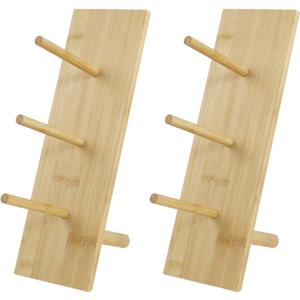 2 Pcs Wood Donut Wall Stand Reusable Doughnut Display Stand Decorative Bagel Holder Multipurpose Doughnut Holder for Dessert Table
